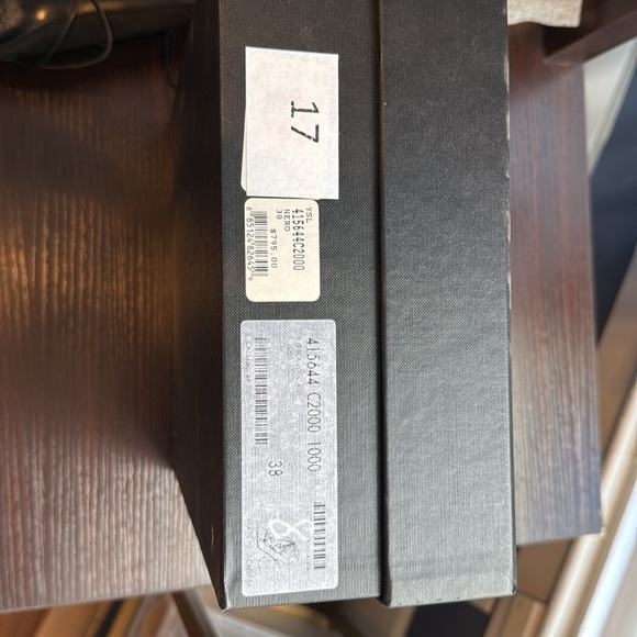 Ysl black suede cage block sandal - Picture 5 of 5